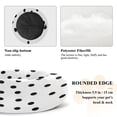 thumbnail image 5 of Iauyy Pet Couch Donut Cat Bed for Indoor Cats/Small Dogs Washable & Machine with Non-slip Bottom Calming Cat Furniture, Smoothly Seamless Polka Dots (XS), 5 of 8
