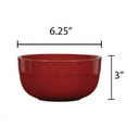 thumbnail image 6 of Mainstays Chiara Stoneware 6.25" Round Red Bowl, 6 of 7