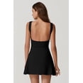 thumbnail image 2 of Vestido de tenis QINSEN para mujer sin mangas con pantalones cortos negro L, 2 of 6