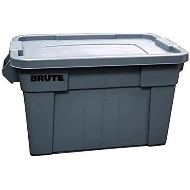 Rubbermaid Commercial Products Brute Tote Storage Container With Lid