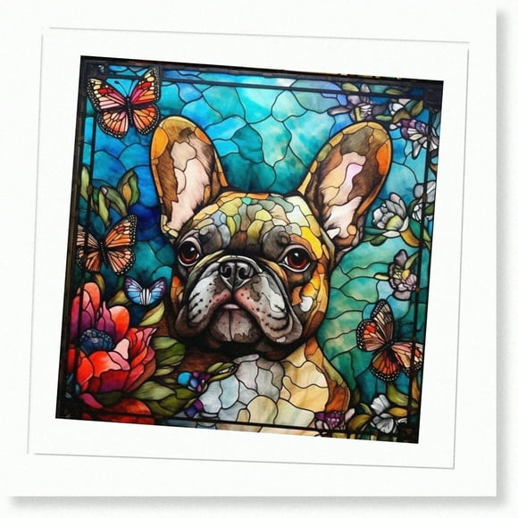 SparklePaws 5D Diamond Painting Kit: French Bulldog Mosaic Magic - Easy, Engaging, and Exquisite DIY Art for Beginners. Complete with Round Beads, Full Drill Cross Stitch Gems. Per