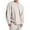 Beige, variant on Ziynglg Men's Sweatshirt Solid Color Round Neck Fold Long Sleeved Pullover Outdoor Sports Tops for Men
