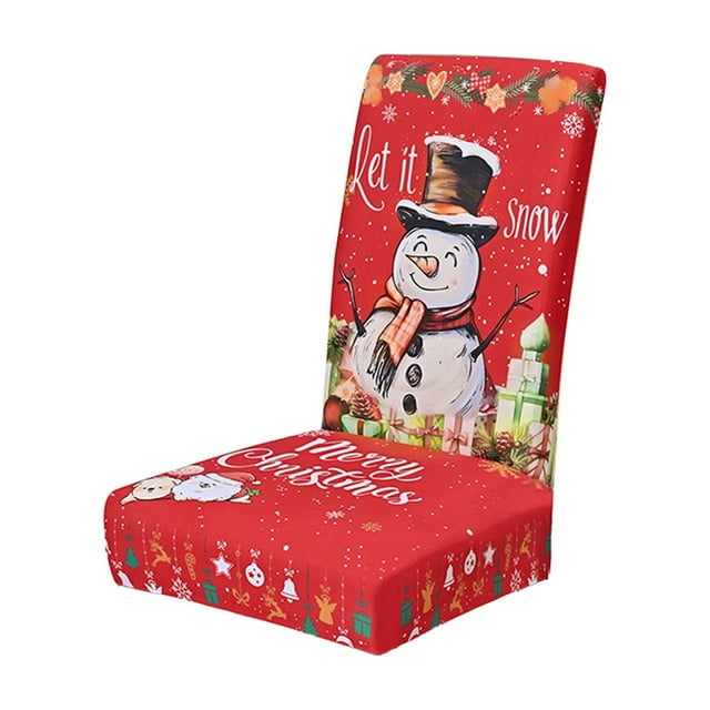 Christmas Decorations for The Home,Christmas Stretch Removable Washable Dining Chair Cover, Decoration for Home Kitchen Hotel