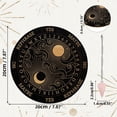 thumbnail image 2 of 1Set Pendulum Board Set Wooden Dowsing Divination Board Metaphysical Message Board with Crystal Pendulum Necklace for Witchcraft Wiccan Altar Supplies Kit Sun& Moon& Clouds, 2 of 8