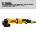 thumbnail image 3 of DEWALT Angle Grinder Tool, 4-1/2-Inch to 5-Inch, Trigger Switch (DWE43116), 3 of 3