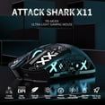 thumbnail image 3 of ATTACK SHARK X11 Wireless Gaming Mouse with Charging Dock, PixArt PAW3311 Gaming Sensor, BT/2.4G Wireless/Wired, 3 of 9