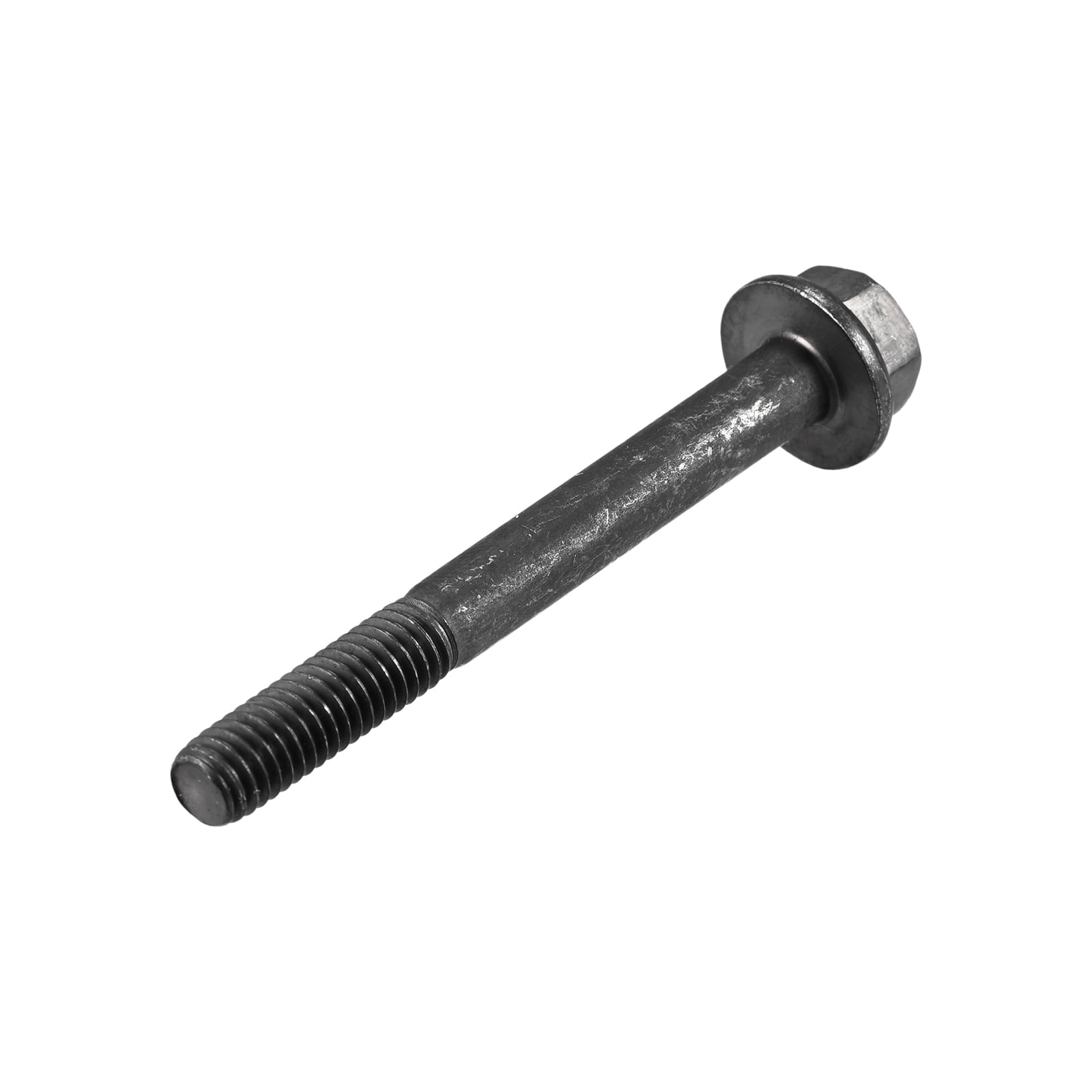 Unique Bargains Hex Flange Bolts Carbon Steel Hexagon Machine Hardware Screw M6 x 55mm