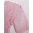 thumbnail image 6 of Girl's Elegant Ballet Dress Short Sleeve Dance Wear Sports Skirt Gymnastics Practice Dancing Leotardos, 6 of 7