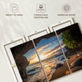 thumbnail image 6 of Elephant Stock Maui Cave Turtle Wall Art - Horizontal Multi Panel Canvas - Living Room Wall Decor - Beach Multi Panel - Gray And Brown Decor - 74" x 48", 6 of 8