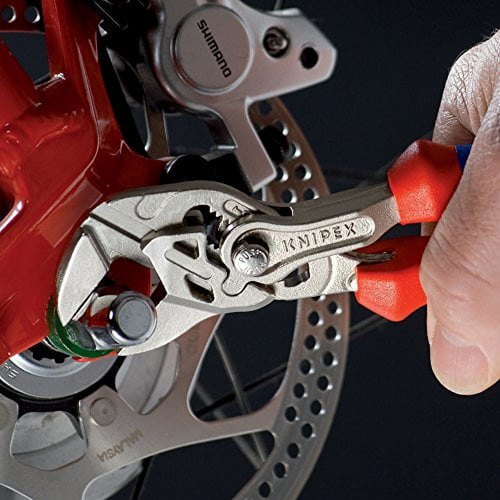 KNIPEX Tools - Pliers Wrench, Chrome, Multi-Component (8605180), 7-1/4 inches
