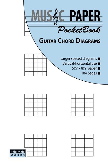 MUSIC PAPER PocketBook - Guitar Chord Diagrams (Paperback) - Walmart ...