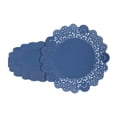 thumbnail image 2 of Restaurantware-Pastry Tek 8 x 8 Inch Paper Lace Doilies, 4000 Disposable Table Doilies - Elegant Lace Finish, Long Lasting, Navy Blue Paper Placemat, For Pastries, Cupcakes, Desserts, 2 of 4