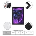 thumbnail image 2 of ZFLMY [Purple Flame Black Panther] Wall Art Framed Canvas Poster - [Black] Wood Frame Canvas Painting Wall Decor for Home Bedroom Living Room Decorations, 2 of 8