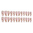 thumbnail image 2 of Length Coffin Fake Nail Scratch Resistant Press-on Fingernails Removable Trimble Nail Tip Adjustable Manicure Stickers Girls Type 19, 2 of 6