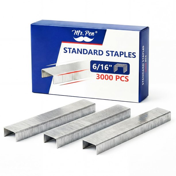 Recarga de grapas para engrapadora Mr. Pen, 3000 grapas de 8 mm, uso ligero