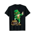 thumbnail image 1 of Camiseta de baile dab para hombre con duende dabbing del Día de San Patricio, 1 of 6