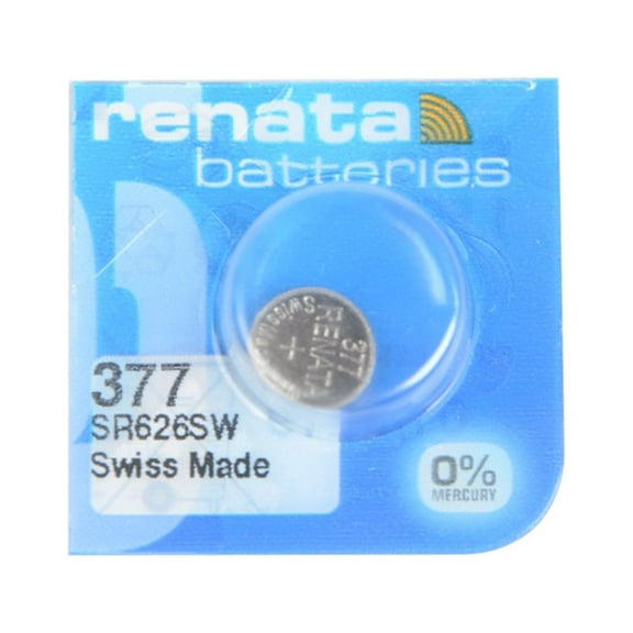 Renata 377 SR626SW Button Cell Watch Battery 1.55V Swiss Made