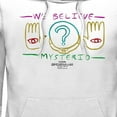 thumbnail image 2 of Men's Marvel Spider-Man: No Way Home We Believe Mysterio Hands  Pull Over Hoodie White 3X Large, 2 of 4