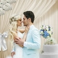 thumbnail image 3 of Lann's Linens Set of 2 Photography Backdrop Curtains, 5ft x 10ft Ivory Wedding Photo Background, 3 of 7