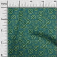 thumbnail image 1 of oneOone Cotton Poplin Fabric Geometric & Circle Block Print Fabric By The Yard 56 Inch Wide, 1 of 4