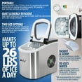 thumbnail image 5 of Deco Rapid Portable Automatic Electric Countertop Ice Maker - 6 Great Colors Compact Top Load 26 Lbs. Per Day Great For Party Hosting Never Run Out Of Ice Again, Self Cleaning (Stainless Steel), 5 of 11