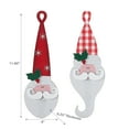 thumbnail image 3 of Maison Concepts Christmas Mdf Santa Head Hanger - Set of 2 (4L X 0.35W X 11.8H), 3 of 3