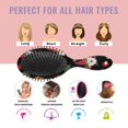 thumbnail image 7 of Black Christmas Gnome and Gift Pattern Hair Brush,Girls Detangling Hair Brush,Glide Through Tangles with Ease for Wet & Dry Hair,8.8"X2.8", 7 of 7