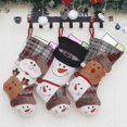 thumbnail image 4 of Medias navideñas, juego de 3, Papá Noel, muñeco de nieve, reno, adornos navideños, accesorios para fiestas, 4 of 5