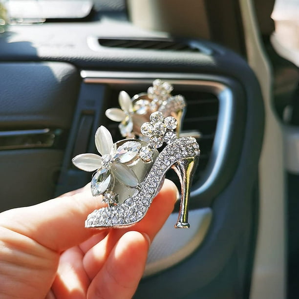 Crystal Car Accessories for Women Car Vent Clip Gemstone Vent Car