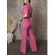 thumbnail image 4 of Jumpsuit YSINTL pantalones anchos de cintura alta para mujer, 4 of 5