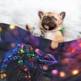 thumbnail image 3 of Pofeuu Glowing Chameleon Fantasy Art Print Puppy Blanket,Dog Blankets,Pet Blanket Cozy Cat Blankets for Indoor Cats, Fuzzy Pet Blanket for Kitten Doggy Dog Blankets-Medium, 3 of 8