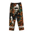 thumbnail image 6 of Michael Myers Women's Pajama Pants, Comfy All Over Print Lounge Pants Casual Sleepwear with Pockets & Drawstring, 6 of 8