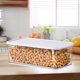 thumbnail image 5 of Caja de almacenamiento de alimentos transparente de plástico para el hogar, caja de almacenamiento de granos de cocina con tapa, caja de almacenamiento espesada para bocadillos secos y Akmoler, 5 of 9
