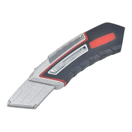 UPC: 0843518087404 | Steel Grip 2796142 5.5 in. Sliding Safety Knife  Silver