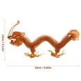 thumbnail image 2 of EXHUMKY Dragon Figurine Golden Aluminum Feng Shui Decor 1Pcs 9.82X5.11X2.36in, 2 of 8