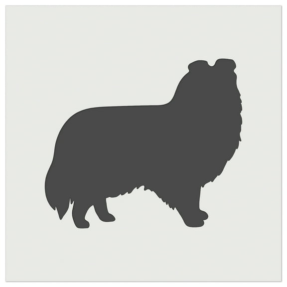 Shetland Sheepdog Sheltie Dog Solid DIY Cookie Wall Craft Stencil - 5.5 Inch