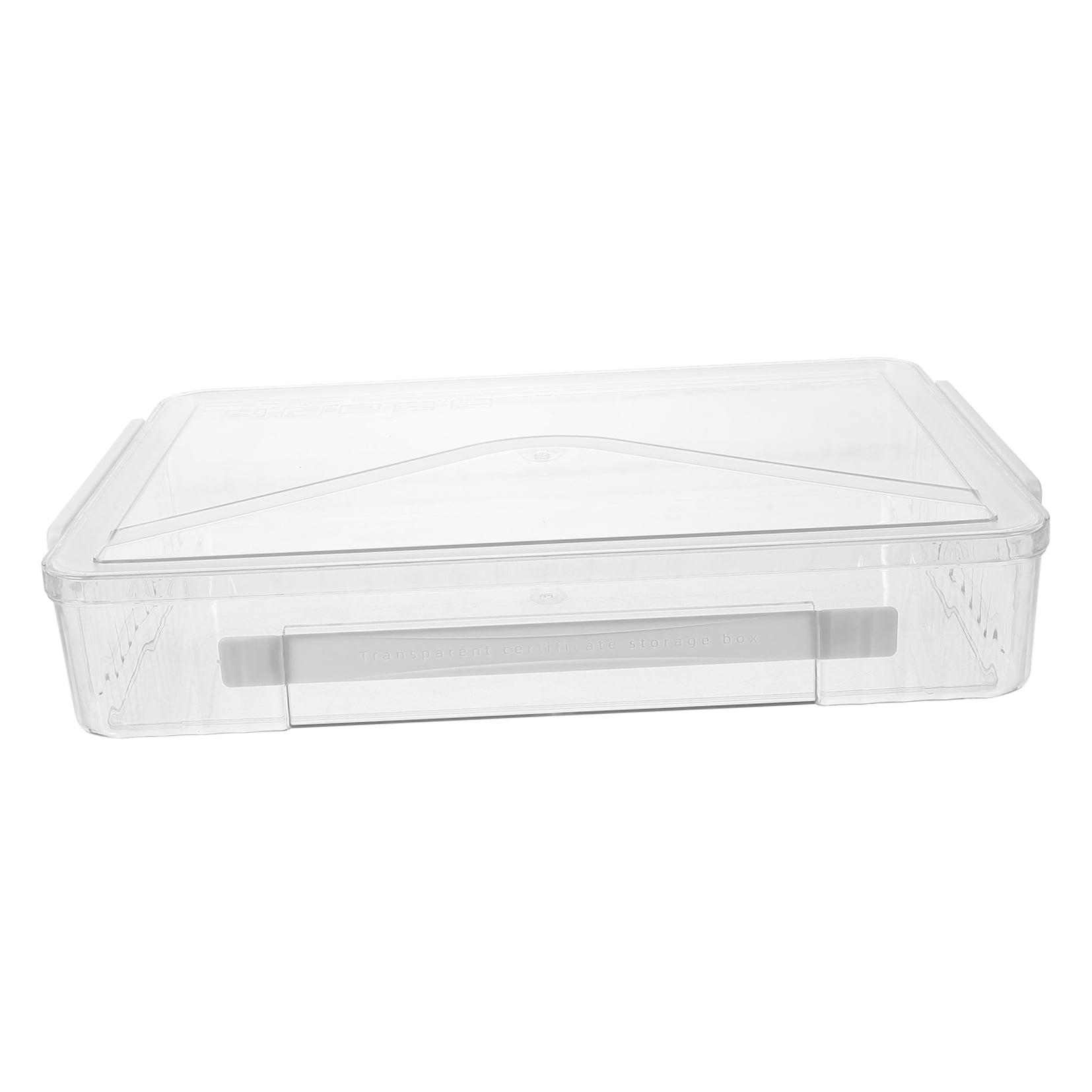 FRCOLOR Transparent ABS Storage Box for Flags Medals Cards Photos Certificates 6.3x4.7 Inches