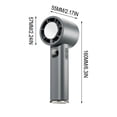 thumbnail image 3 of weibbin Handheld Mini Fan Fan with Ice Cooler Portable Outdoor Travel Fan 100 Speed Digital Display with LED Light USB Rechargeable, 3 of 6