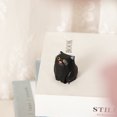 thumbnail image 3 of Handmade Wood Black Cat Figurines for Home Decor, Set of 1, 3 of 5