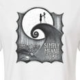 thumbnail image 3 of The Nightmare Before Christmas - Simply Meant To Be - Juniors Cropped Cotton Blend T-Shirt, 3 of 5