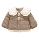 thumbnail image 1 of Gibobby Chaqueta de invierno para niñosNiños pequeños Bebés Niñas Manga larga Botón de flores Chaqueta casual Niños Abrigos Cortavientos Ropa de abrigo(Marrón, 18-24 Meses), 1 of 5