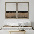 thumbnail image 2 of IDEA4WALL Framed Canvas Print Wall Art Set Contemporary Abstract Landscape Neutral Tones with Horizon Line Illustrations Brown and Gray Digital Art Modern Wall Decor for Bedroom - 16"x24"x2 Natural, 2 of 5