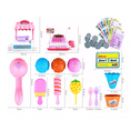 thumbnail image 3 of Juego De Juguete De Caja Registradora De Helado rosa, 3 of 5