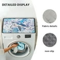 thumbnail image 6 of ZIATUBLES Sea Turtle Washing Machine Dust Top Cover Mat Soft Washer Dryer Top Protefctor Pads Versatile Home Laundry Room Kitchen Decor Accessories, 24 x 19.7 Inch, 6 of 7