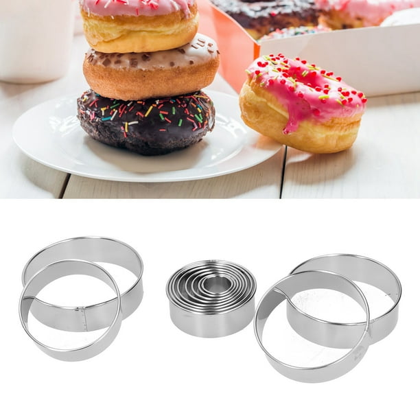 12PCS Eporte Piece Ronde Cercle Patisserie En Acier Inoxydable Oule à