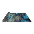 thumbnail image 2 of Ahgly Company Indoor Square Oriental Light Blue Industrial Area Rugs, 6' Square, 2 of 4