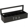 thumbnail image 2 of Premium Wooden Tea Box Organizer Wooden Visible Storage Box with Lid, 2 of 4
