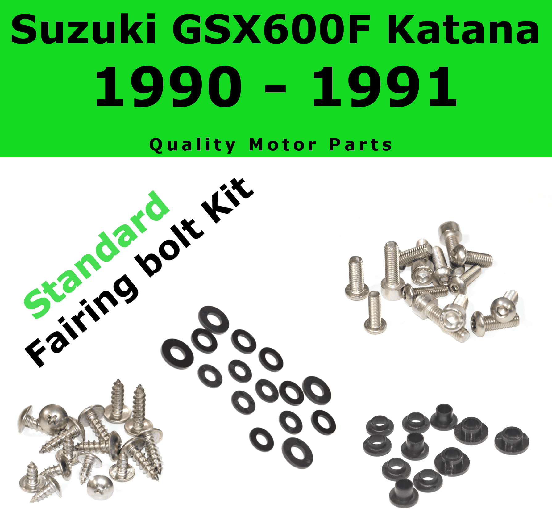 Suzuki GSX600F Katana 1994 large headed stainless steel fairing cover bolts kit 