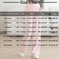 thumbnail image 3 of Lenpel Girls' Wide Leg Pants Children Lightweight Elastic High Waisted Loose Lounge Pants Baggy Causal Trousers with Pockets, 3 of 7