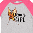 thumbnail image 4 of Inktastic Illinois Girl- Butterfly Girls Toddler T-Shirt, 4 of 5